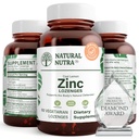 Doğal Nutra Çinko C vitamini, Limon Flavor, Destek Immune, Nervous System & Bone Strength, Bioflavonoyaklar ve Bee Propolis, Sublingual çinko Gluconate, 60 Vegetarian