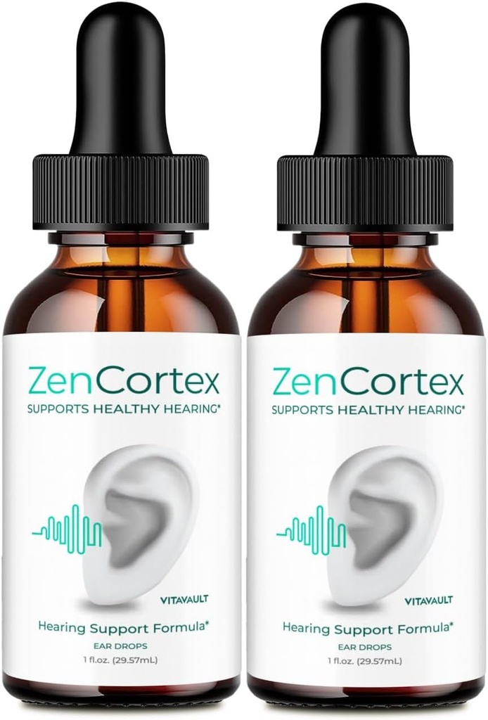 ZenCortex Εμβοές ανακούφιση για χτυπήματα αυτιών σταγόνες, Zen Cortex Εμβοές συμπλήρωμα ZenCortex Υγιεινό αυτί συμπλήρωμα υποστήριξης - μέγιστη δύναμη Advanced Formula ZenCortex σταγόνες Κριτικές (2 πακέτο)