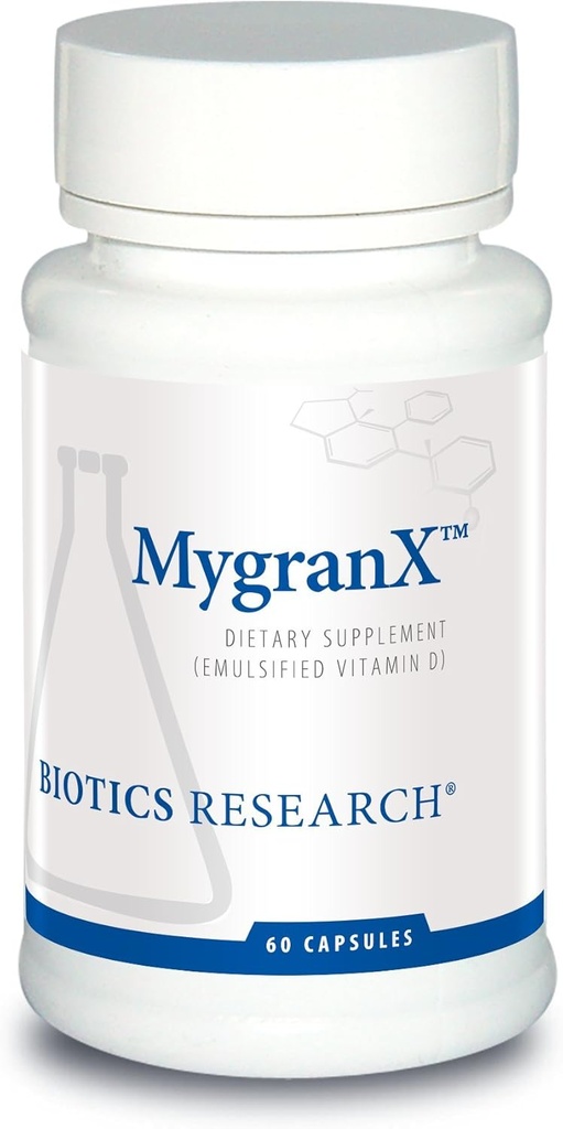 Biotics Araştırma MygranX Neurology Support, Supports mental Wellness & Calm Support, Muscle Relaxation, Butterbur, Firefew 60 Capsules