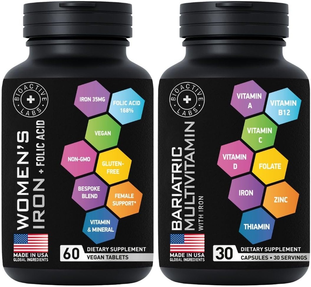 Bariatrik Multivitamin ve Vegan Iron Post Gastrik Bypass Vitamini