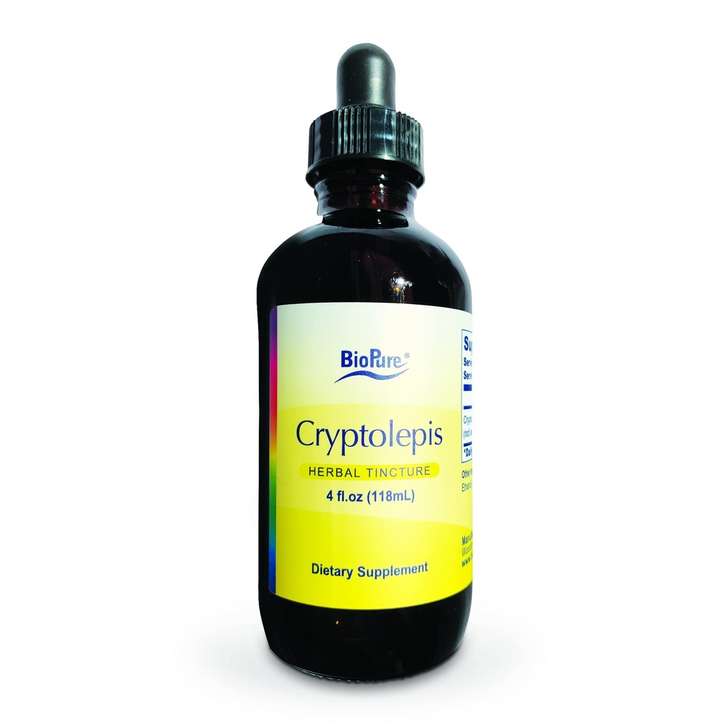 BioPure Cryptolepis Φυτική Βάμμα – Poent Botanical Extract of Cryptolepis Sanguinolenta for Immune Support, microbiome Balance, and Gasserial Health - 4 fl oz