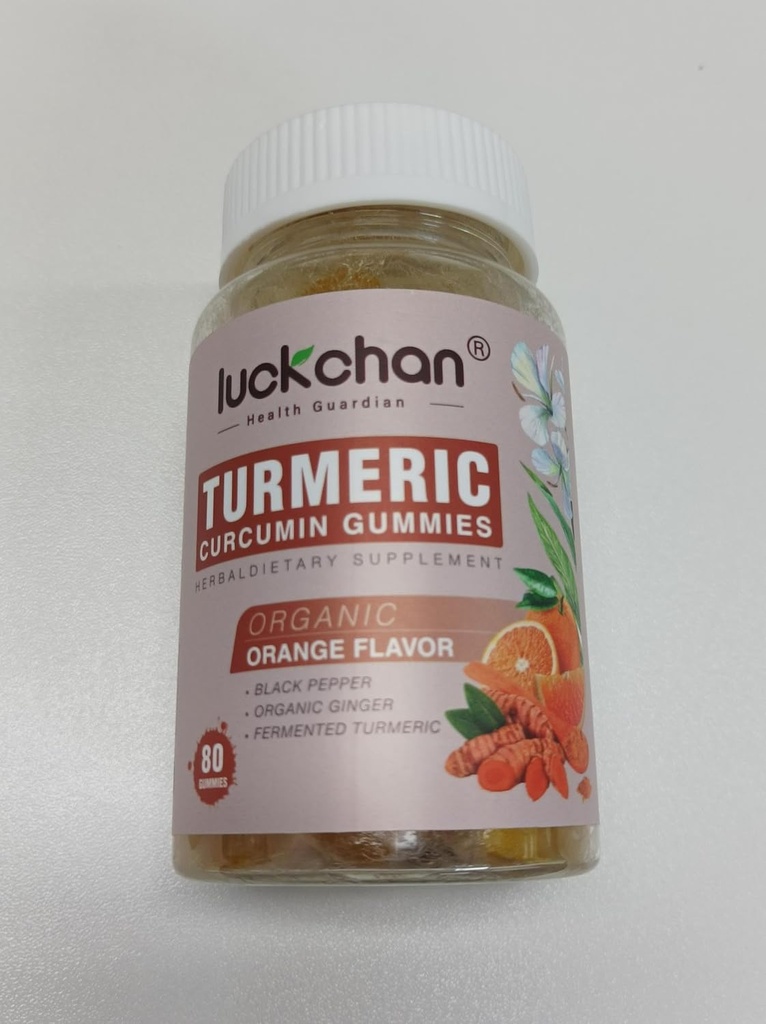 Doğal Turmeric, Black Pepper & Ginger Gummies ile Cilt Sağlığını Keşfedin, 80 Kont (en 1)
