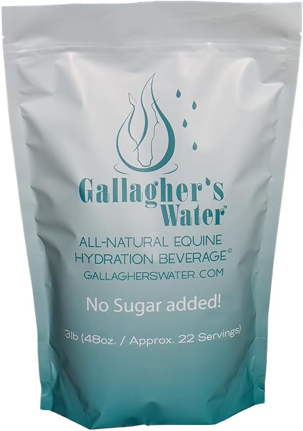 GALLAGHER'S WATER All-Doal Equine Hydration Beverage, Natural Flavor Supportment Toz Mix with Electrolytes and Trace Minerals Design to Encourage Horses to Drink Water, No Sugar eklendi!