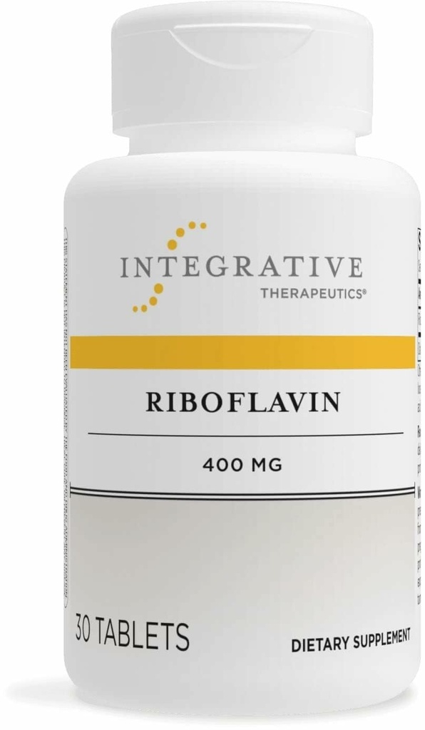 Bütünleştirici Tedaviler Riboflavin - Hücre Enerji Desteği için B2 Vitamin Tamam * - Vitality & Red Blood Cell Production * - Gluten-Free & Dairy-Free - 30 Count (30 hizmet)