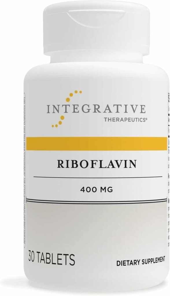 Bütünleştirici Tedaviler Riboflavin - Hücre Enerji Desteği için B2 Vitamin Tamam * - Vitality & Red Blood Cell Production * - Gluten-Free & Dairy-Free - 30 Count (30 hizmet)