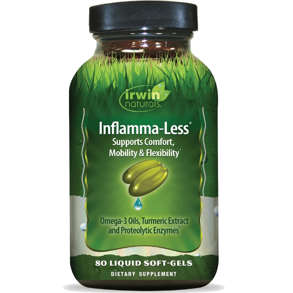 Irwin Naturals Inflamma-Less, Comfort, Mobility & Flexability, 80 Liquid Softgels