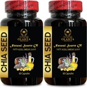 CHIA Seed Supplement - Chia Tohum alıntı Pills, Vücut inşası için Digestive Supplements, Omega-3, Yüksek Fiber ve Protein Kaynağı, Essential Fatty Asits - 2 Şişe 120 Capsules