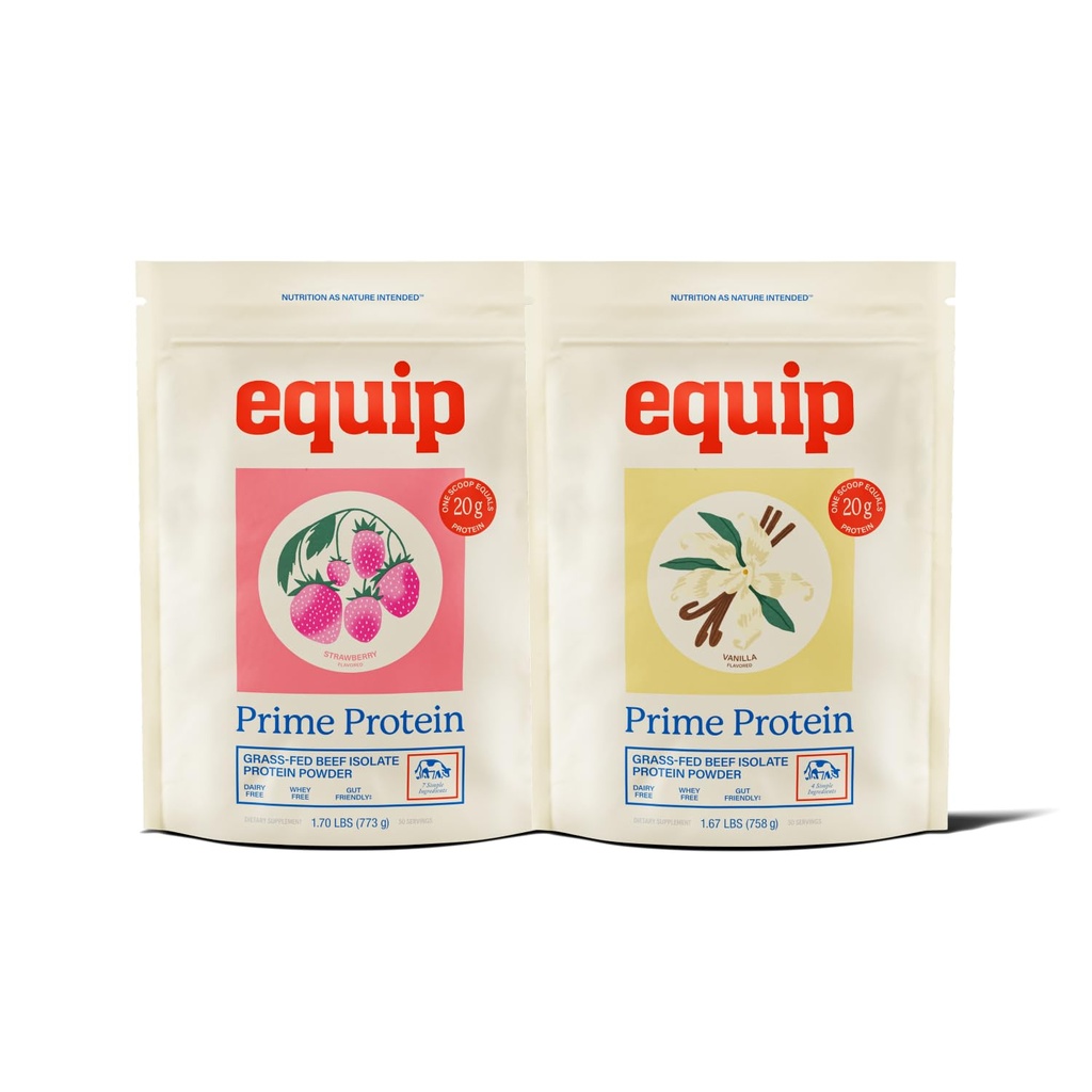 Equip Gıdaları Prime Protein Toz Strawberry & Prime Protein Toz Vanilla