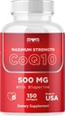 Dr. JOEL'S MOM Nutrix CoQ10 500 mg - Hücre Enerji Üretimi Desteği - Biyoperine ile En İyi Apsiyon - 150 Softgels - ABD'de Made in USA