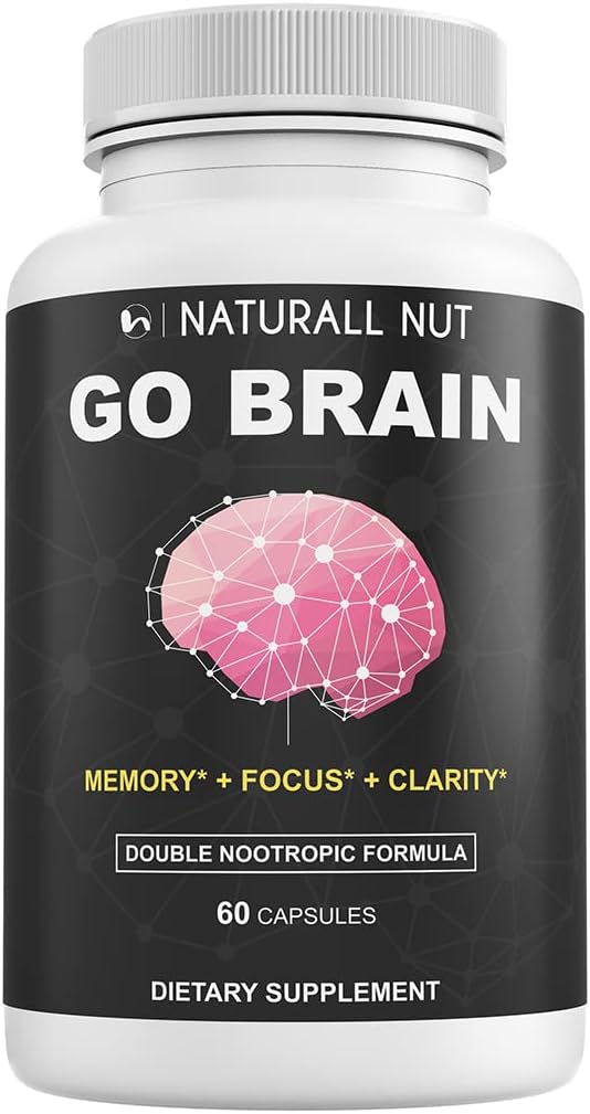 Beyin Çifti Nootropic Formula, Zihinsel ve Odak Vitaminleri, Ginkgo Biloba, Dmae Supplement, Bacopa Monnieri Supplement, Memory Vitamins Brain for Women & Men