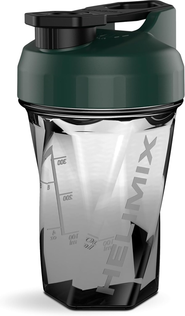 HELIMIX 1.5 Vor Blender Shaker Şişe 20oz | No Blending Ball veya Whisk | ABD Made | Portatif Pre Workout Whey Protein İçecek Shaker Cup | Mixes Cocktails Smoothies Shakes | Top Raf Safe