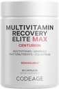 Kodaj Multivitamin Recovery Elite Max Supplement - Vitaminler A, C, D, E, B-Complex, Essential Mineraller, Antioksis, Colostrum, Phytonutrients, Pantethine, Non-GMO, Sport Multivitaminler - 90 Capsules