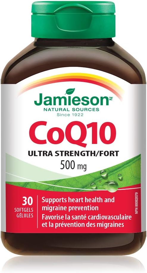 Jamieson CoQ10 500 mg, 30 softgels