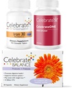 Γιορτάστε βιταμινές Μπαριατρική Bundle – Celebrateone Multivitamin, Σιδήρου με Βιταμίνη C Chewables, και Ισορροπία Προβιοτική + Prebiotic – Βασική Διατροφή & Digestive Υποστήριξη για την αποκατάσταση WLS