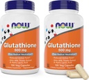 Şimdi Glutathione 500 mg, 100 Vegan Capsules (Pack of 2) - Azım Form GSH Supplement - Süt Butle Ekstraksiyon ve Alfa Lipoic Asit