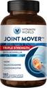 World Triple Strength Joint Mover, Glucosamine Chondroitin with MSM Ortak Destek Tamam, Collagen & Boswellia Serrata Extract, Support Joint Strength, Comfort & Flexability, 180 Capletsamin Chondroitin with MSM Joint Support Supplement, Collagen & Boswellia Serrata Extract, Support Joint Strength, Comfort & Flexality, 180 Caplets