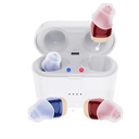 Βοηθήματα ακοής για ηλικιωμένους, επαναφορτιζόμενο ακουστικό 10 Κανάλι μίνι συσκευή ακοής με θόρυβο Ακύρωση Ενισχυτές ακοής για ενήλικες με υπόθεση φόρτισης