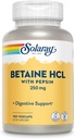 Solaray - HCl με Pepsin - 250 mg - 180 καψάκια