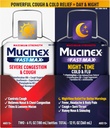 Mucinex Fast-Max & NightShift Combo Pack - Μέγιστη δύναμη βήχα & Κρύο φάρμακα για την ανακούφιση από τη μύξα, τη δυσπεψία στο στήθος, τη Nasνική συμφόρηση, τη δυσπεψία του κόλπου, την πίεση του κόλπου, την ανακούφιση του βήχα Symptom (2x 6 FL OZ)