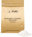 PURE ORIGINAL INGREDIENTS NAC N-Acetyl L-Cysteine Toz (8 oz) Lab Onaylandı, Her zaman Pure, No Fillers