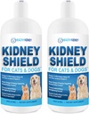 Dog and Cat Kidney Support, Canine Feline Renal Health Support Supplement for Normal Kidney Function, Kretinine, Detox, Best Kidney Cat Supplement, Find Pets Alive an Kidney Health - 2 Pack