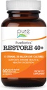 PURE ESSENCE LABS PureBiotics 40+ Probiyotik Supplement - Destekler Immune & Digestive Health - Süt & Gluten Free - 15 Strains (35 Milyar CTU) Yetişkinler Doğal Probiyotikler (60 Caps)