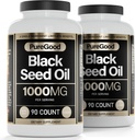 2 Pack - Black Seed Oil Capsules, 500 Mg, Cold Pressed High Potency Digestive Aid, 90 Count 100% GMO Pure Black Cumin Tohum Yağ Kapsülleri