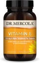 Dr. Mercola Vitamin E, 90 Hizmet (90 Capsules), 134 mg Per Capsule, Diyetsel Tamam, Sağlıklı Cilt Destekleri, Non-GMO