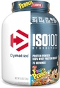 Dymatize x Fruity Pebbles ISO100 Whey Protein Powder Isolate, 25g πρωτεΐνης, 5.5g BCAAs, 120 Cal., Χωρίς γλουτένη, 1g λίπος, 1g ζάχαρη, 2g υδατάνθρακες (75 σερβίτσια)