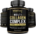 Collagen Pills 1800 mg - Multi Collagen Supplements (Types I, II, III, V & X) Grass Fed Non GMO Collagen Pil Pills for Hair, Skin and Commons - Hydrolyzed Collagen Protein Toz