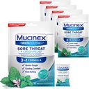 Mucinex InstaSoothe Sore Throat + Cough Relief Alp Herbs & Mint Flavor, Fast Acting, Soğutma Comfort, Güçlü Sore Throat Oral Pain Reliever, 40 Medicated Drops (40 Kont)