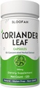 Coriander Leaf Capsules 500 mg | Tempd 10:1 Extract Coriandrum sativum | Non-GMO, Gluten-Free | No Yapay Katkılar | GMP-Cerrec | Herbal Supplement (120 Kont)