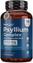 Psyllium Kompleksi | 11-Ingredient Psyllium Husk Capsules with Psyllium Toz, Terpery Elm & Ginger to Cleanse & Support Digestive System Health | 180 Capsules