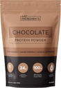 Just INGREDIENTS Chocolate Protein Powder – 20-Serving ανάμειξη με 100% Grass-Fed Whey & Organic Plant Proteins – Rich Cocoa Flavor – Υποστηρίζει την αποκατάσταση των μυών, ενέργεια*