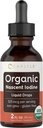 Carlyle Organik Nascent Iodine Liquid Drops | 2 fl oz | Vegan Supplement | Non-GMO, Gluten Free