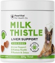 Köpekler için Butle - Max Strength Liver Support Chews, Wild Alaskan Salmon Oil & Curcumin - Kidney Detox & Hepatik Destek - Gerçek Tavuk ile Yapılan Doğal Canlı Destek, Choline & NAC