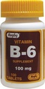 Rugby B-6 Tabletleri, 100 mg, 100ct (3 Pack)