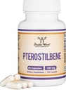 Pterostilbene συμπλήρωμα 100mg κάψουλες (Τρίτο μέρος δοκιμαστεί) 60 κάψουλες, Superior to Resveratrol, Αντιοξειδωτικό για υποστήριξη μακροζωίας (Μη GMO, Χωρίς γλουτένη) από διπλό ξύλο