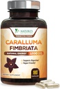 Pure Caralluma Fimbriata Extract Πολύ συμπυκνωμένο 1200mg - Φυσικό Caralluma Fimbriata Κάψουλες Υποστήριξη αντοχής, Best Vegan συμπλήρωμα για άνδρες & γυναίκες, μη ΓΤΟ - 180 κάψουλες