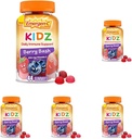 Emergen-C Kidz Daily Immune Support Dietary Supplements, Flavored Gummies with Vitamin C and B Vitamins for Immune Support, Berry Bash - 44 Count (Pack of 5)