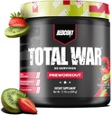 REDCON1 Total War Pre Workout, Strawberry Kiwi - L Citrulline, Malic Acid, Green Tea Leaf Extract for Pump Boosting Pre Workout for Women & Men - 3.2g Beta Alanine to Reduce E scrapion (30 hizmet)