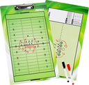 BEIGTERLINE Ποδόσφαιρο Coaching Board Διπλό Sided Dry-Erase Clipboard for American Football Coaches - Έρχεται με 2 Σβήσιμο στυλό