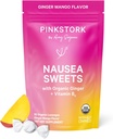 Pembe Stork Organik Mango, Sabah Hastalığı ve Hareket Hastalığı Için B6 Vitamini ile Tatlılar, Ginger & Vitamin B6, 1. Trimester Hamilelik Derecesi Sahip olmalıdır - 30 adet sarsılmış Candies