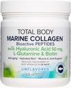 Φυσικοί Παράγοντες Total Body Marine Collagen, Bioactive Peptides Powder for Healthy Skin, Hair & Joints, Unflavored, 4.8 Oz