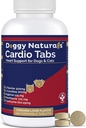 Cardio Tabs Heart Support Supplement for Dogs - Aids Cardio Support and Cardio Strength Supplement for Dog, L-Taurine, L-Carnitine, Hawthorn, L Arginine, Coenzyme Q10 - ABD'de Made