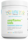 Little DaVinci Enzflame Kids - Powder Drink Mix συμπλήρωμα για την υποστήριξη μυών και κοινών άνεση, κινητικότητα και ανοσοποιητική υγεία* - Με ασβέστιο, νάτριο, ένζυμα, DMG, και More - Πορτοκαλί Γεύση - 30 Υπηρεσίες