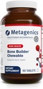 Metagenics Bone Builder Chewable Supplement-dis, Vitamin D & Magnezyum için Magnezyum Güçlü ve Diş Sağlığı * - Destekler Cardiovascular & Immune Function* - Non-GMO, Gluten-Free - 90 Chewable Tabletler