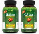 Irwin Naturals CLA Lean Body Fat Μείωση - Βοηθά στη μείωση του λίπους σώματος & την αύξηση του μυϊκού τόνου - 80 Liquid Soft-Gels (Pack of 2)