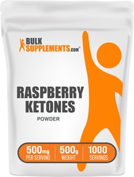 BulkSupplements.com Βατόμουρο Κετόνες σκόνη - Raspberry Ketones συμπλήρωμα, Αντιοξειδωτική πηγή - για την ενεργειακή υποστήριξη, χωρίς γλουτένη, 500mg ανά υπηρεσία, 500g (1.1 lbs) (πακέτο των 1)