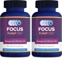 Focus Relief Plus Kuru Eye Formula (180 ct. 60 Day Supply) Omega 3 Supplement - Kuru Eye Relief Supplement - Omega 3 Fish Oil